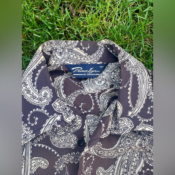 70s Vintage Unisex Paisley Disco Shirt - Picture 3 of 6